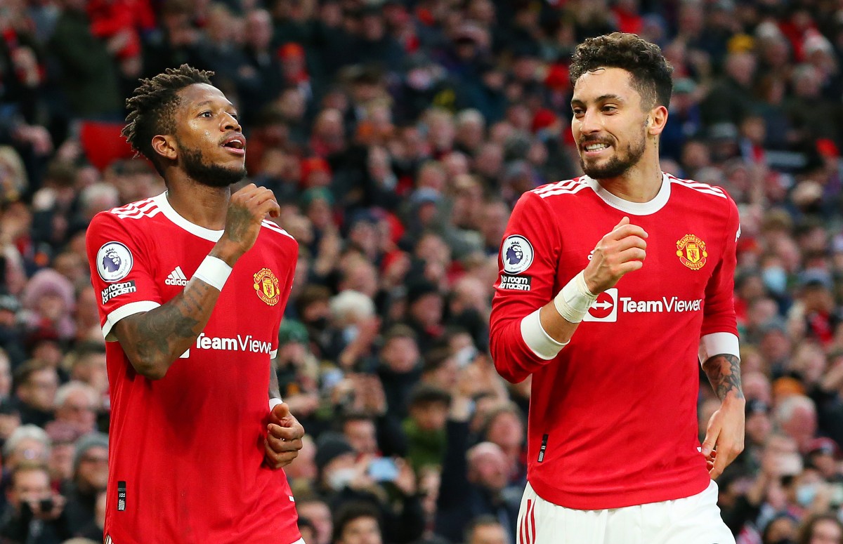 Man Utd Fred and Alex Telles