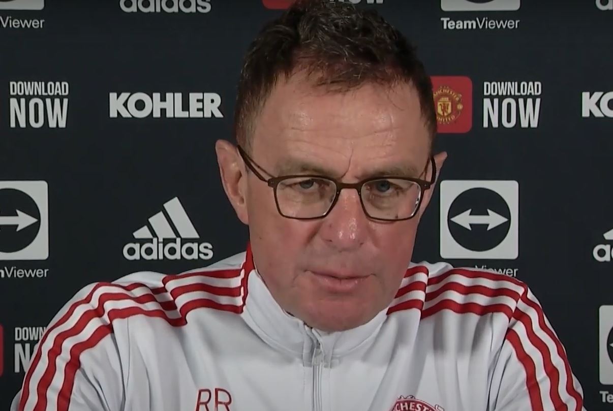Ralf Rangnick at Man Utd press conference