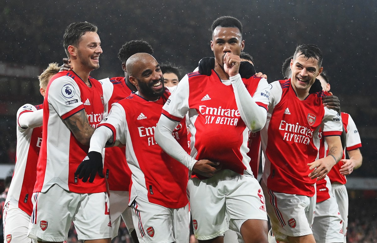 arsenal white lacazette gabriel xhaka