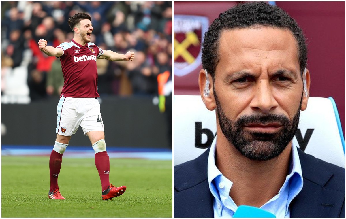 declan rice rio ferdinand whufc