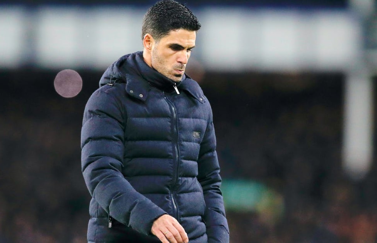 mikel arteta everton 2-1 arsenal