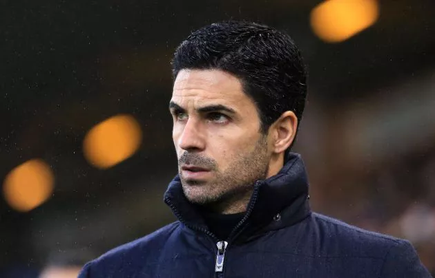 norwich city vs arsenal mikel arteta