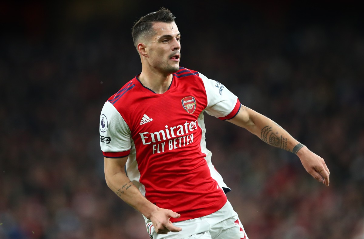 xhaka arsenal vs west ham united