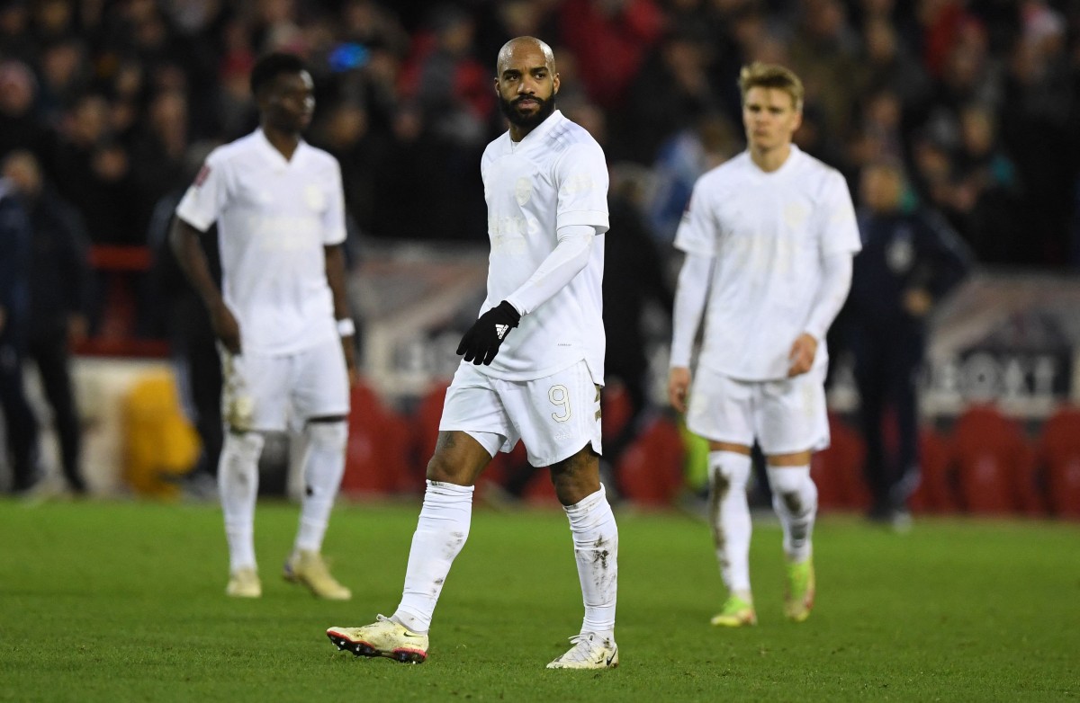 Saka Lacazette Odegaard Arsenal