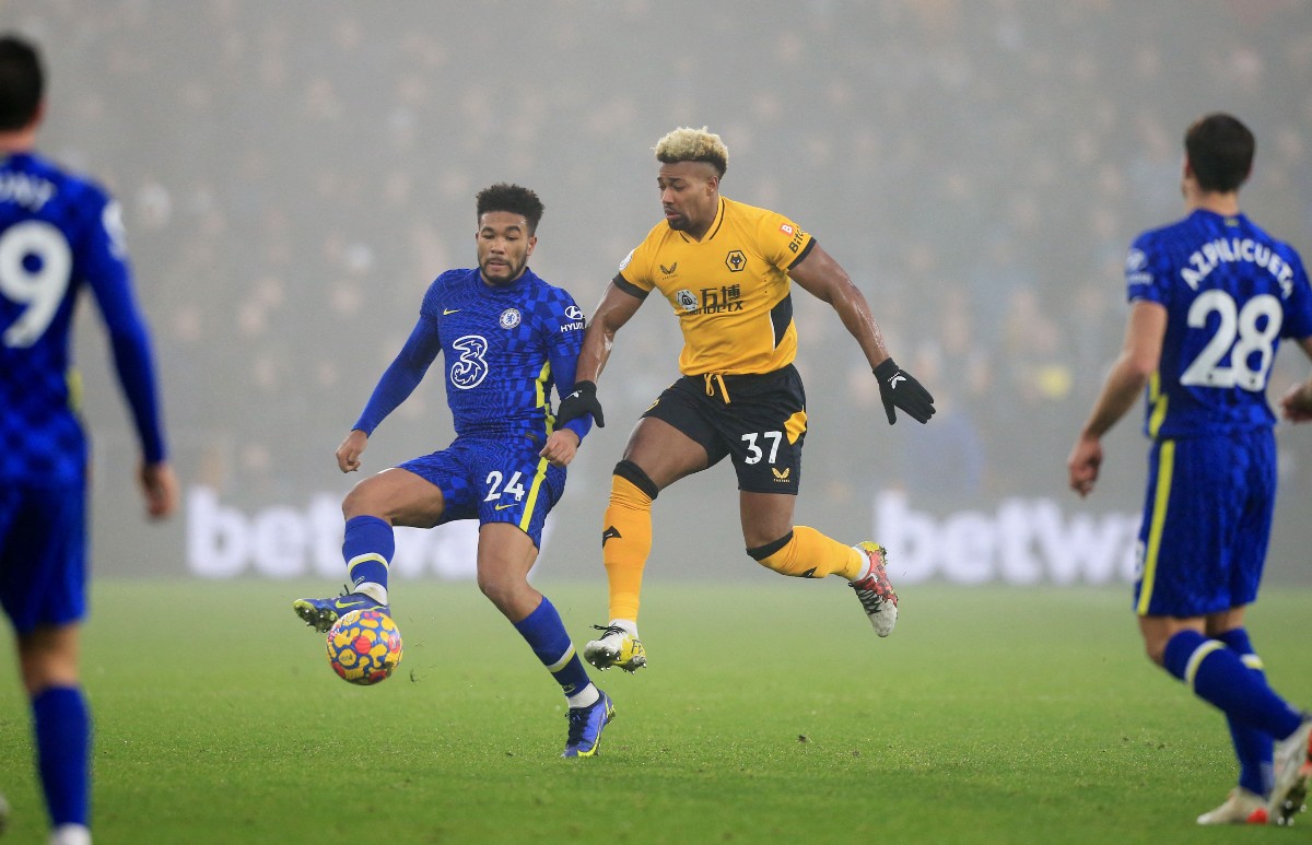 Wolves vs Chelsea Reece James Adama Traore