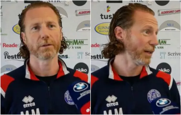 aldershot town manager weird interview