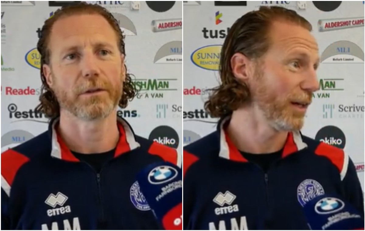 aldershot town manager weird interview