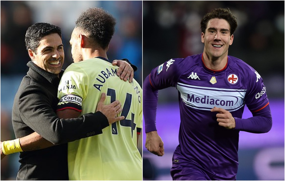 arteta arsenal aubameyang vlahovic fiorentina