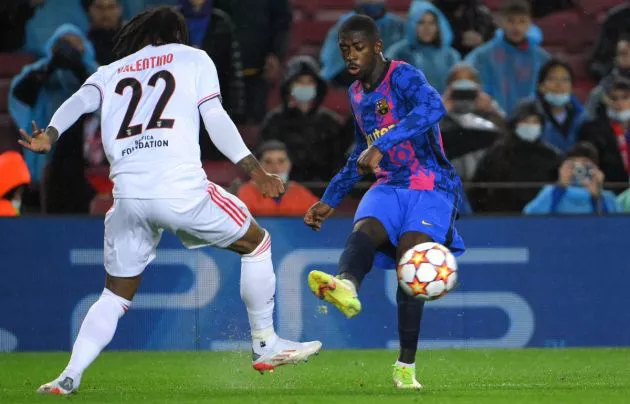 barcelona vs benfica ousmane dembele