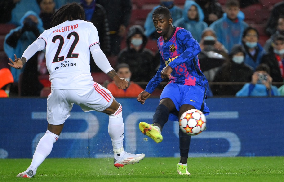 barcelona vs benfica ousmane dembele
