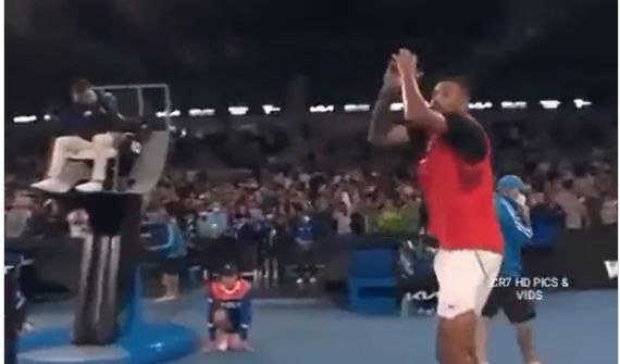 kyrgios ronaldo celebration