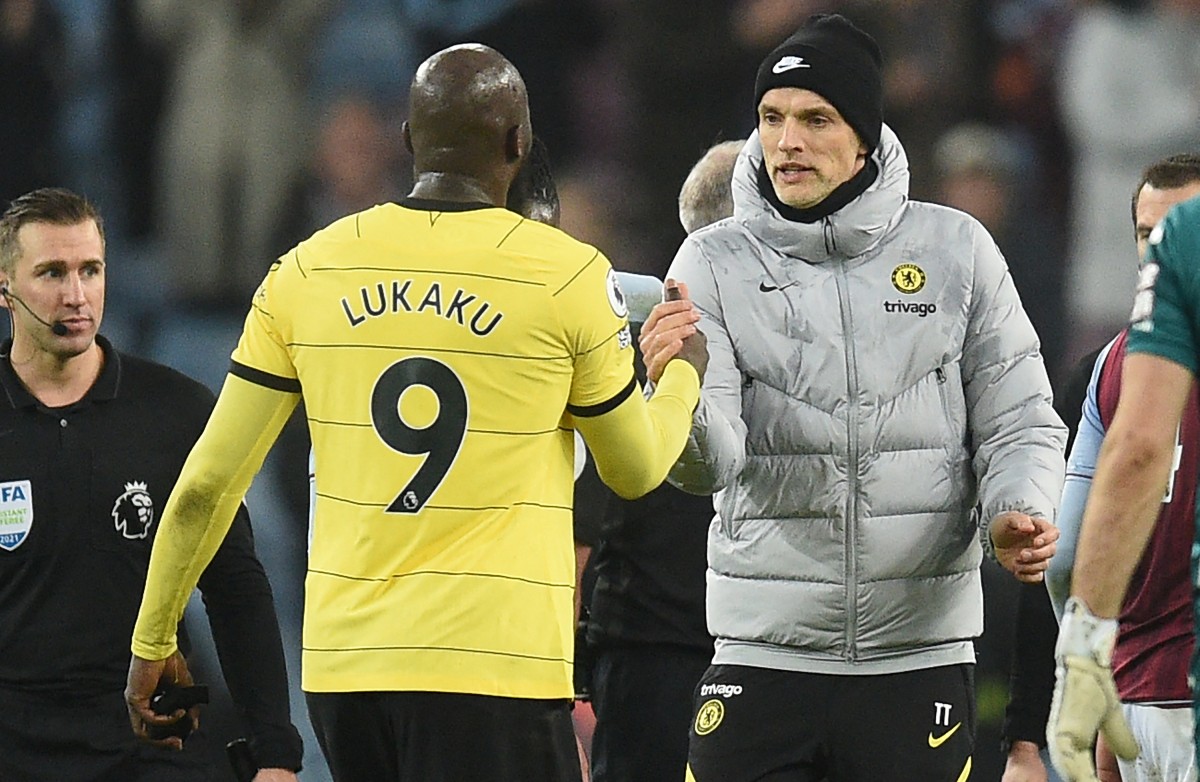 lukaku and tuchel chelsea villa