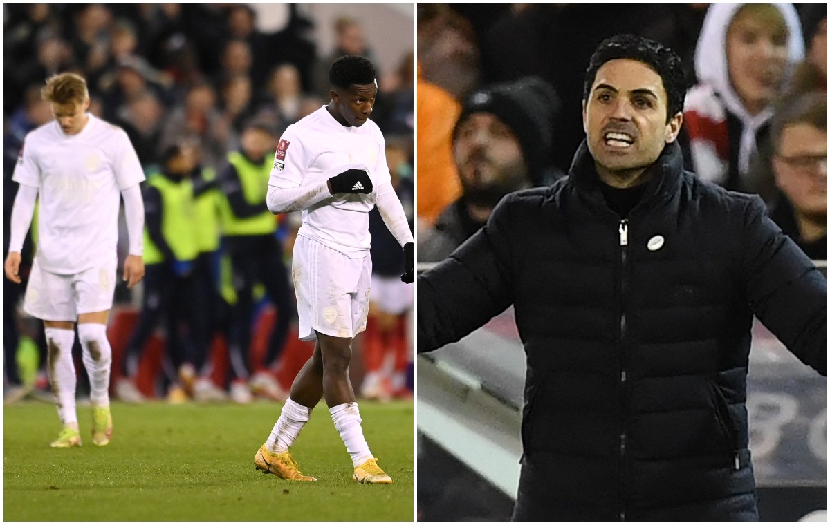odegaard nketiah mikel arteta arsenal