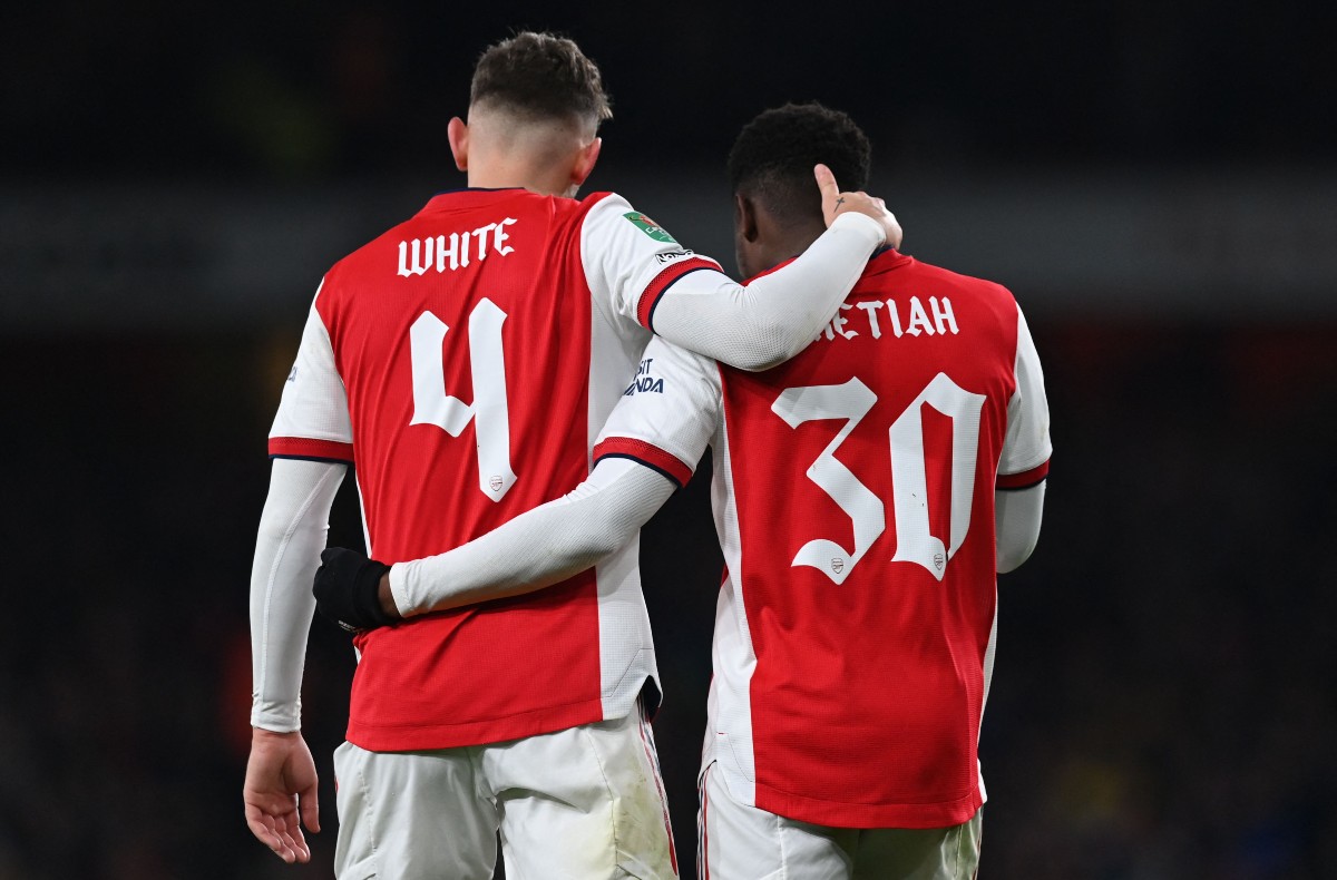 Ben White Nketiah Arsenal FC