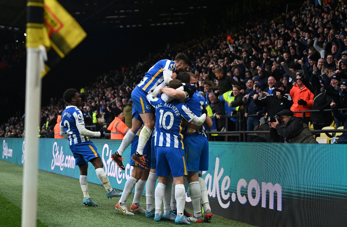 Brighton vs Watford players