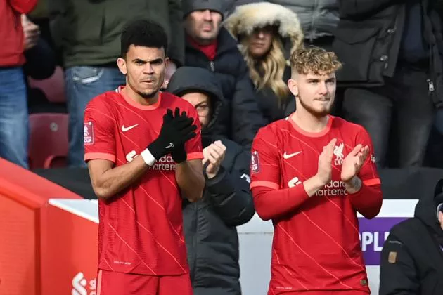Luis Diaz Harvey Elliott Liverpool