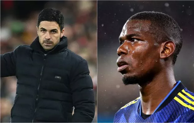 Mikel Arteta Paul Pogba