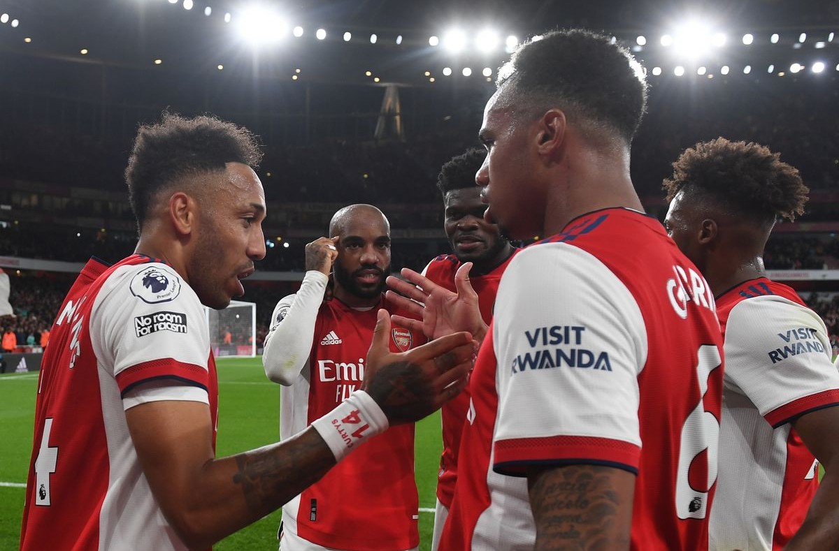 aubameyang lacazette gabriel magalhaes arsenal