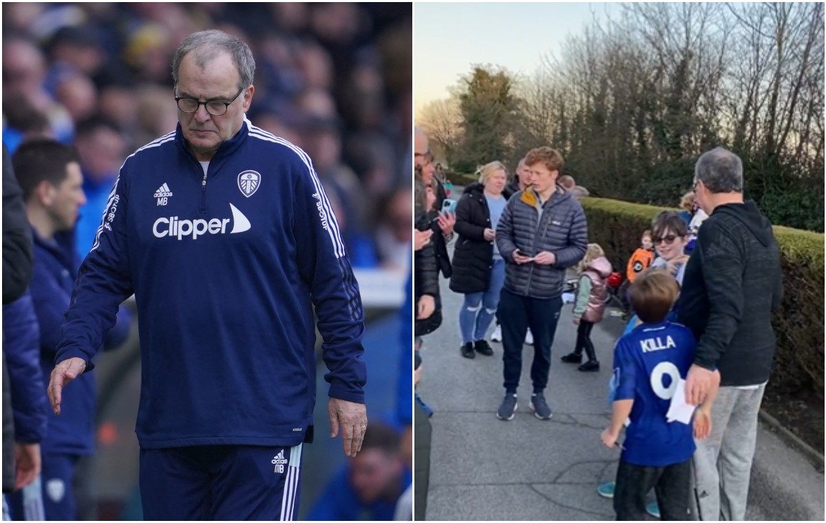 bielsa with leeds fans