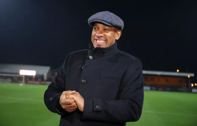 Dion Dublin laughs