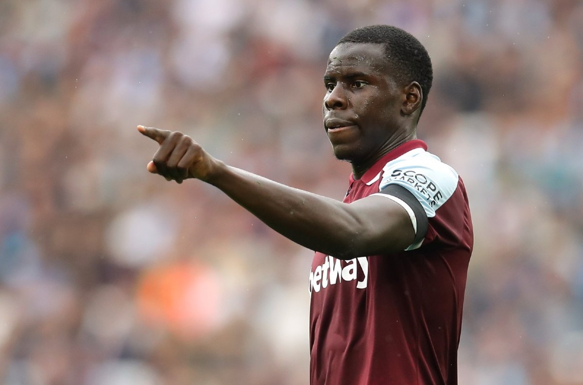 Kurt Zouma in action for West Ham.
