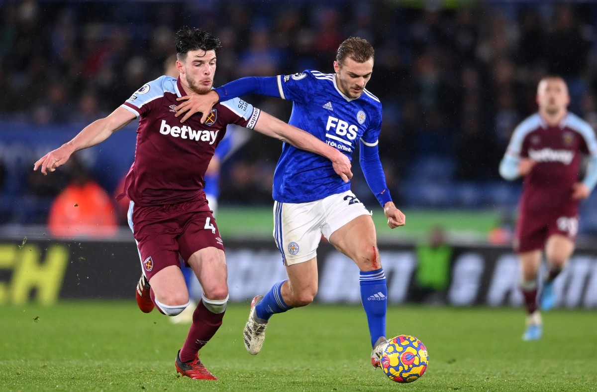 leicester west ham rice maddison