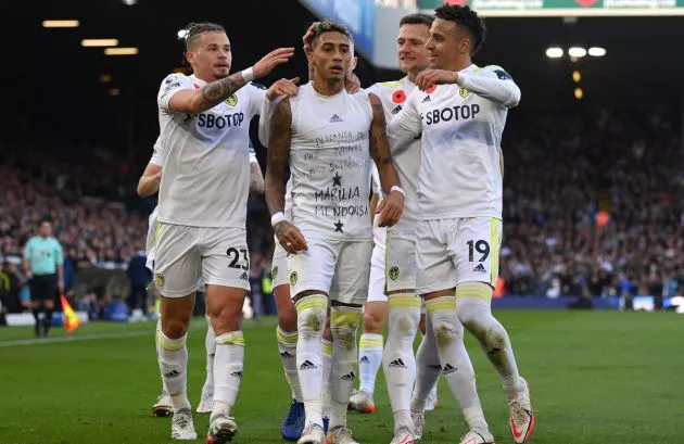 leeds vs leicester phillips raphinha