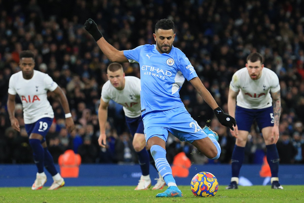 mahrez pen vs spurs