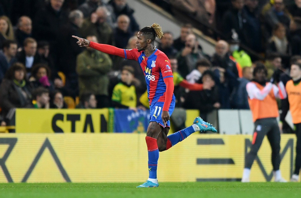 norwich v palace zaha