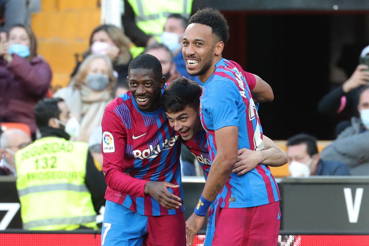 dembele aubameyang barcelona valencia