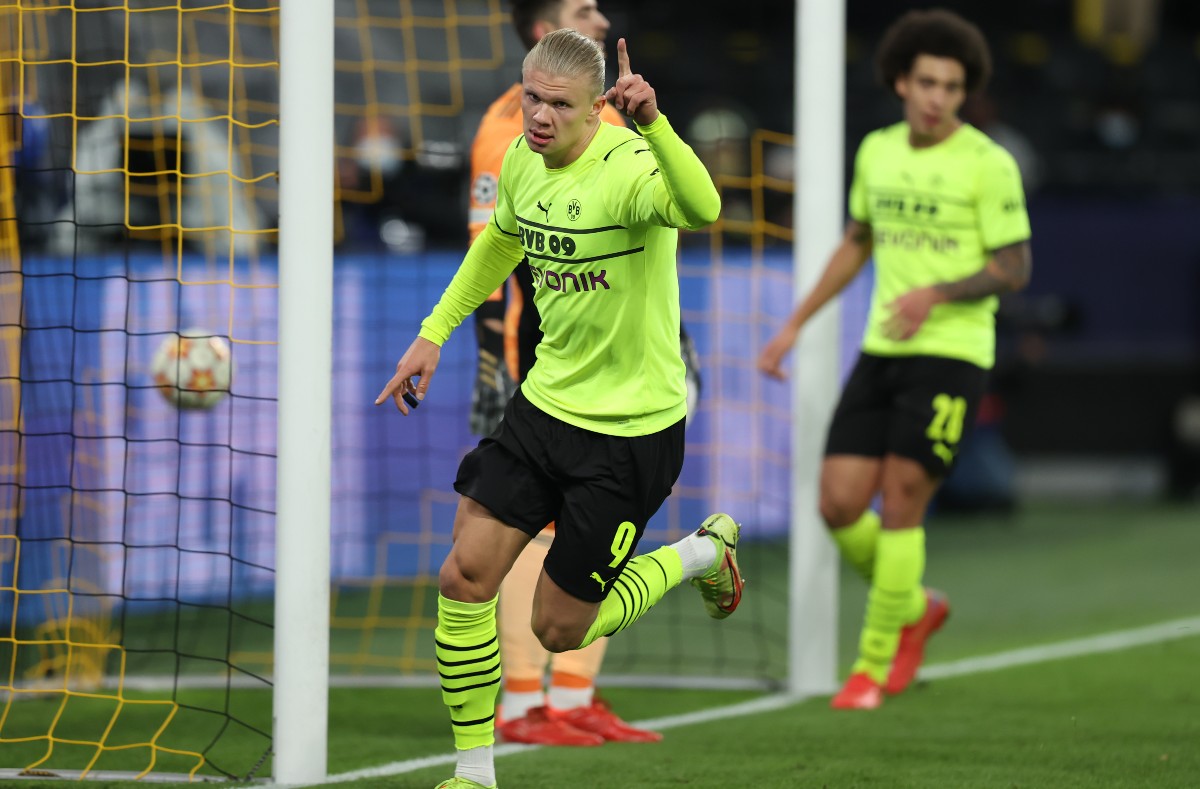 dortmund vs besiktas erling haaland