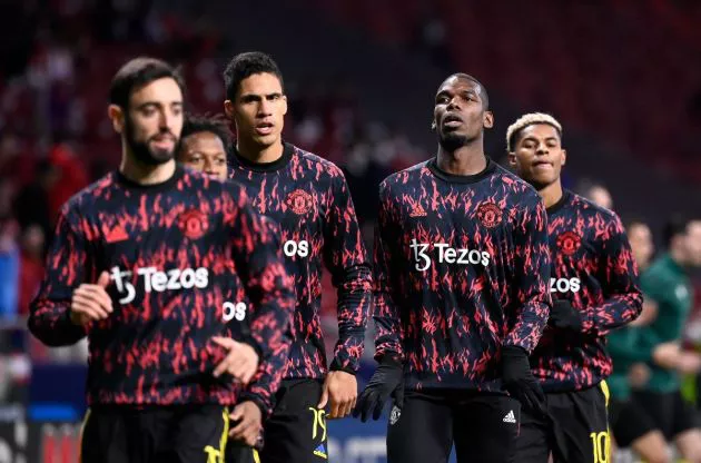 fernandes varane pogba rashford manchester united