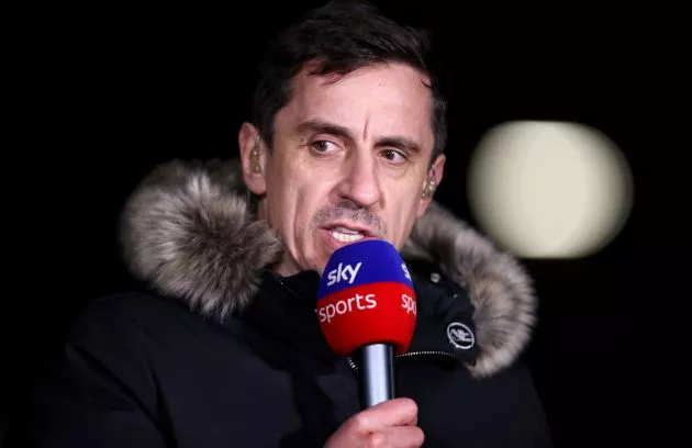 gary neville sky sports mic