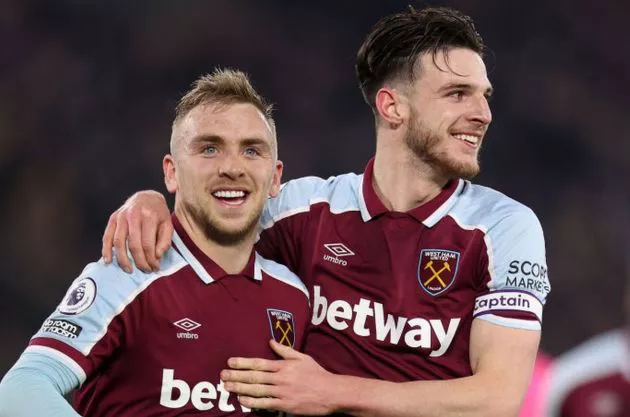 Jarrod Bowen Declan Rice West Ham