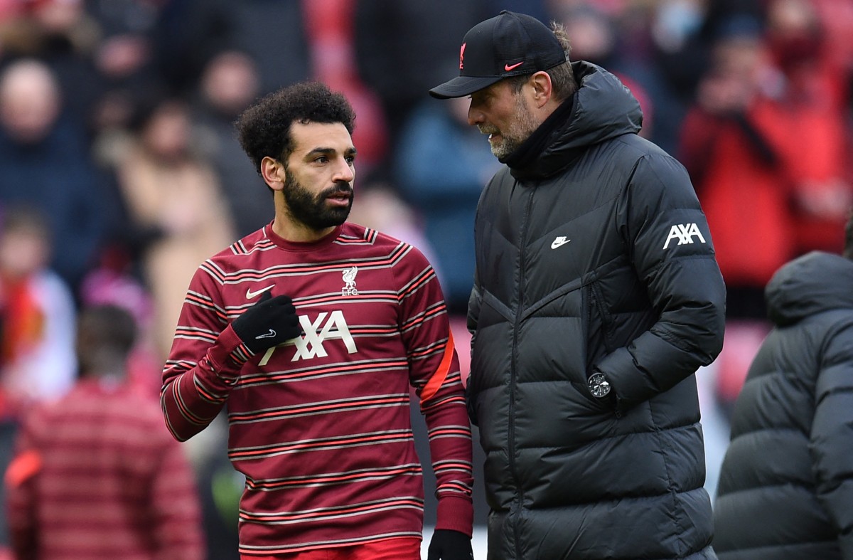 liverpool mohamed salah and jurgen klopp