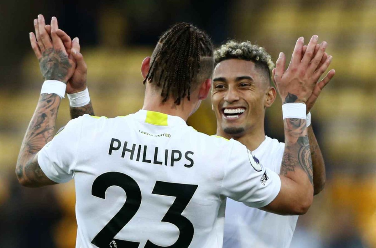 leeds kalvin phillips raphinha