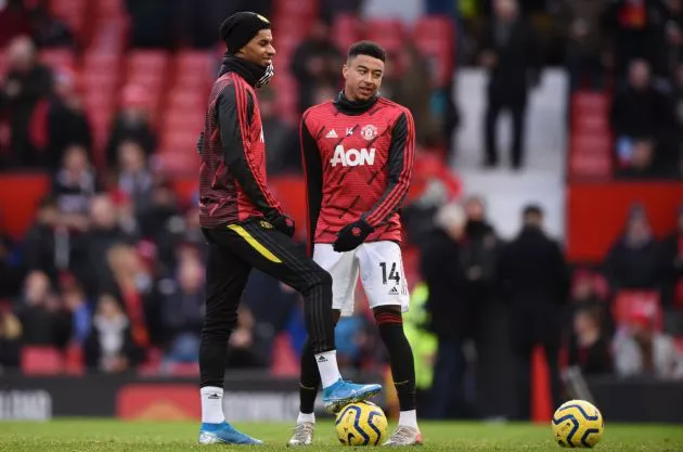 man united vs everton rashford and lingard