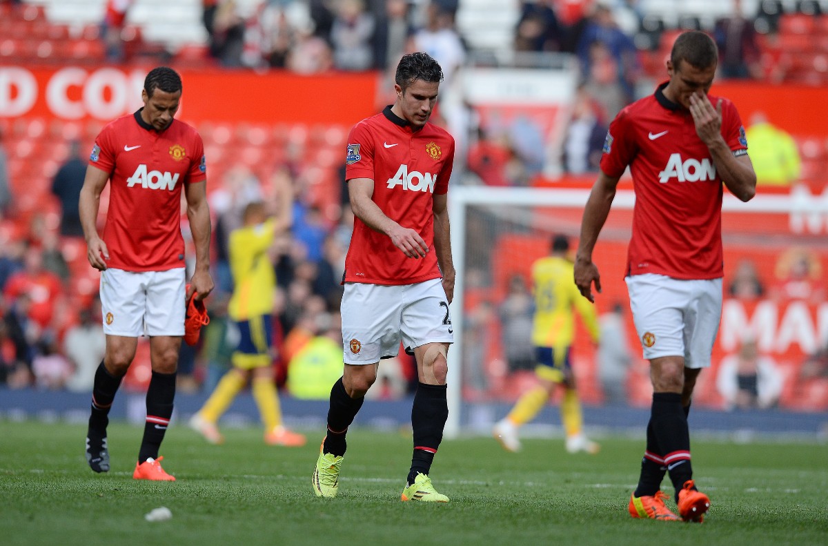 man utd ferdinand van persie vidic