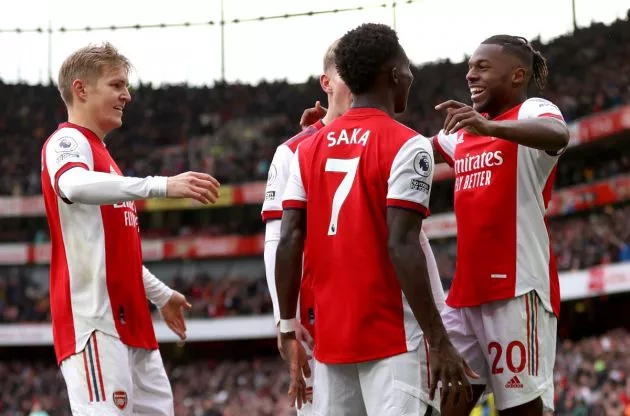 martin odegaard bukayo saka nuno tavares arsenal