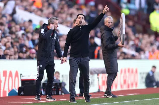 villa 0-1 arsenal arteta