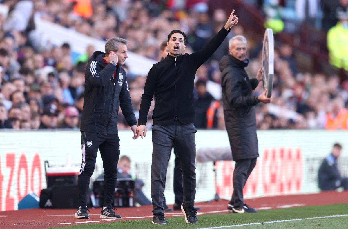 villa 0-1 arsenal arteta