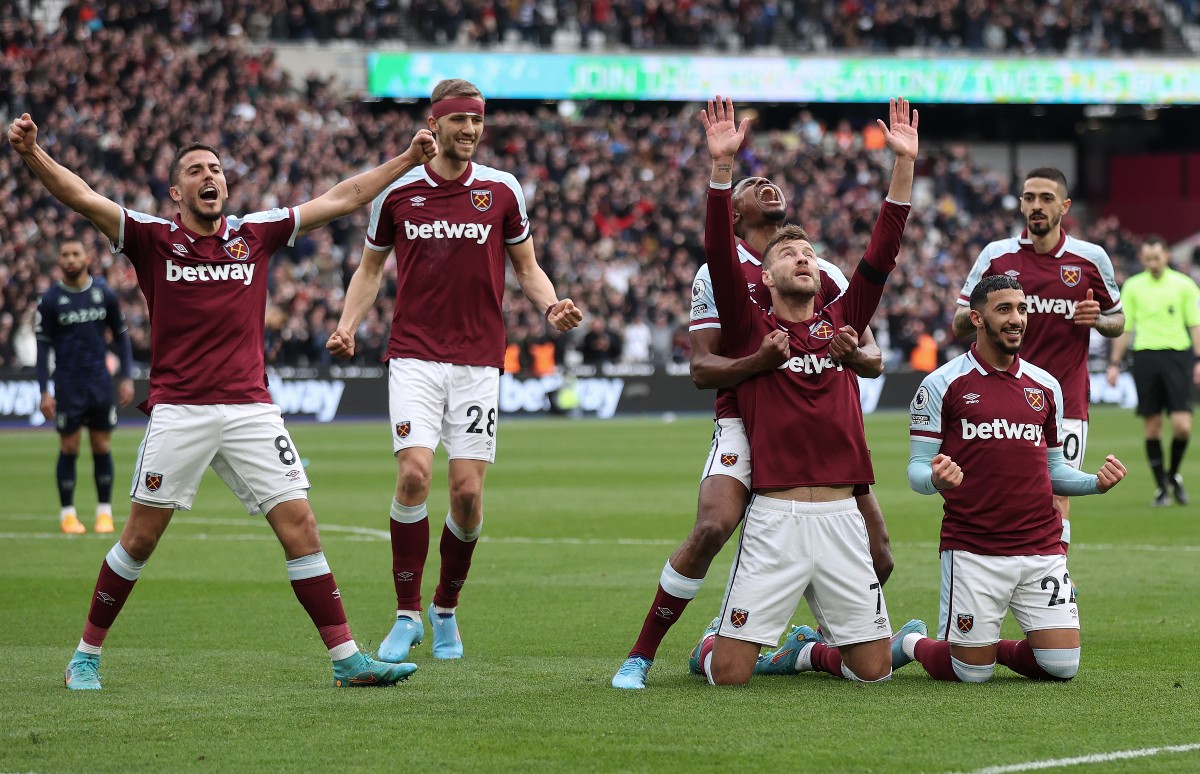 west ham aston villa yarmolenko celebration