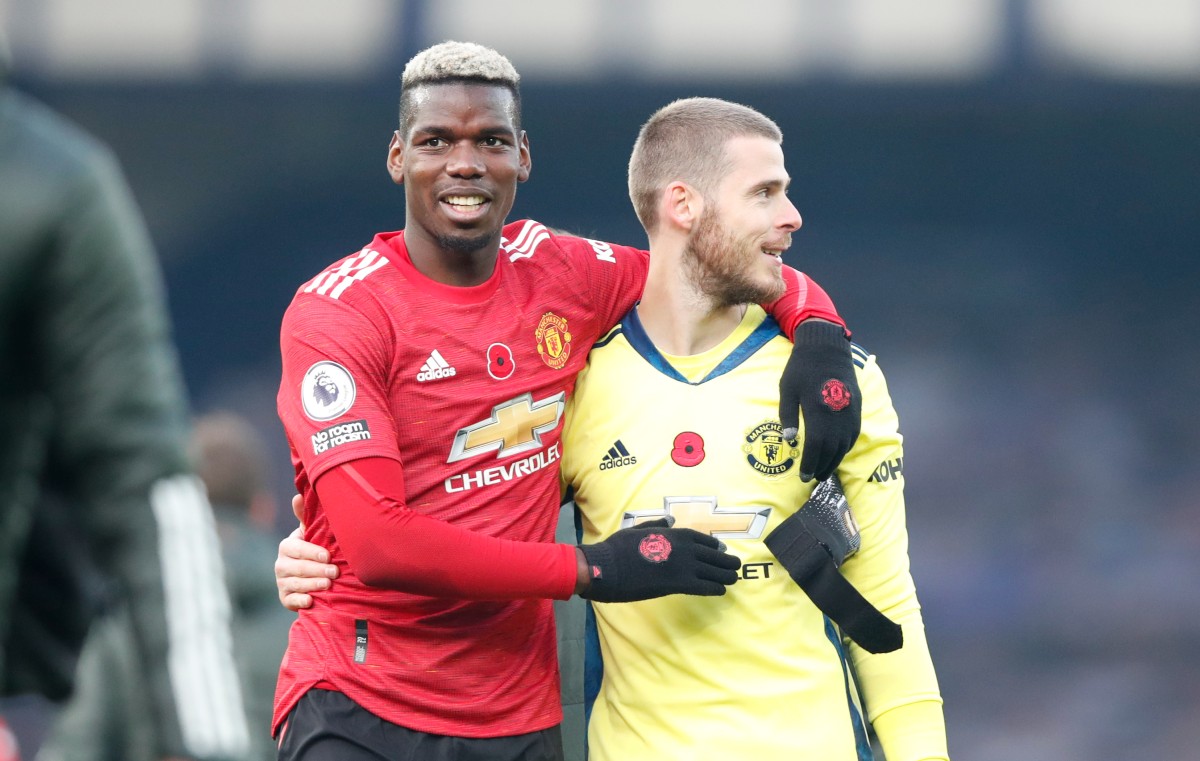 Everton Man United Paul Pogba David de Gea