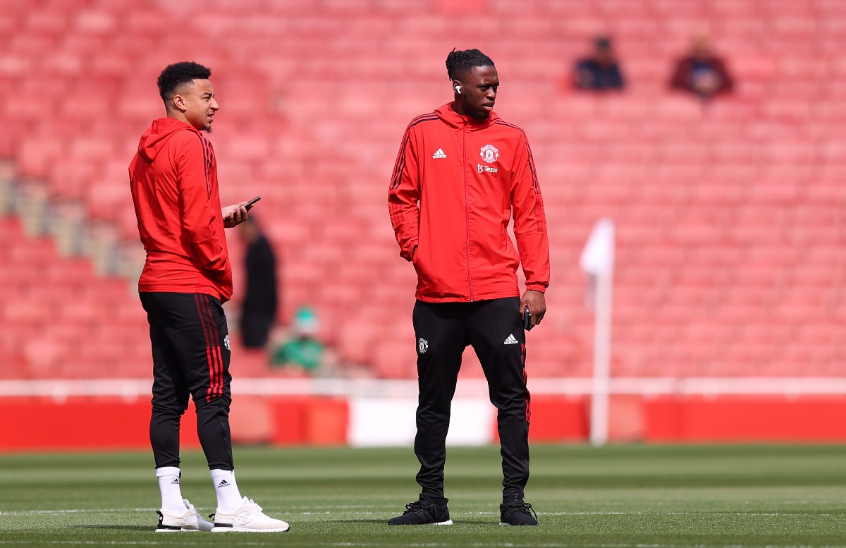 Jesse Lingard and Aaron Wan-Bissaka Man Utd Arsenal