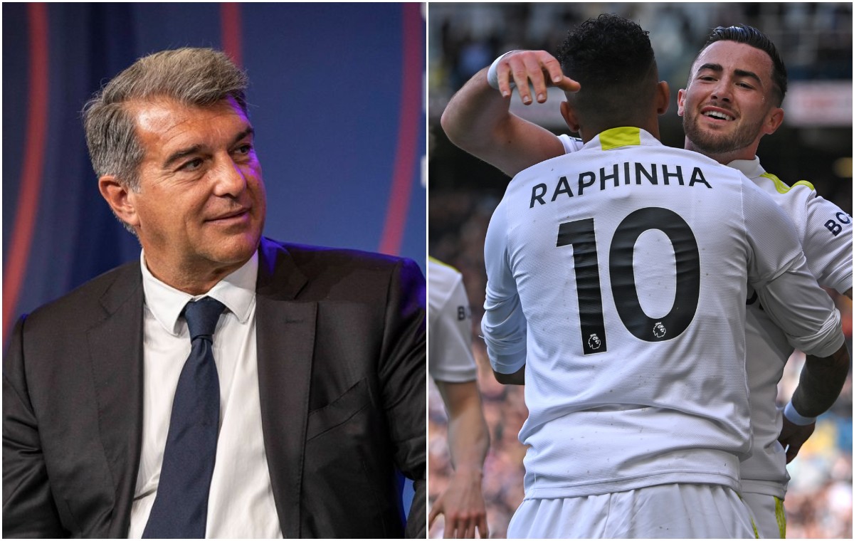Laporta Raphinha Barcelona Leeds