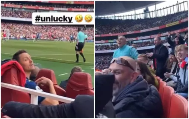 Matic vs Arsenal fans