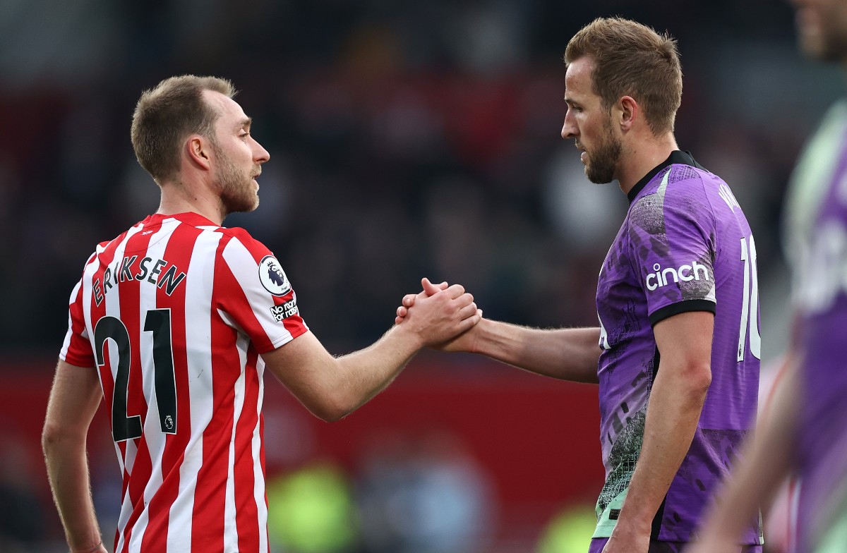brentford tottenham christian eriksen harry kane
