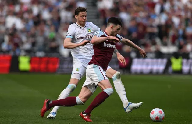 declan rice west ham vs burnley