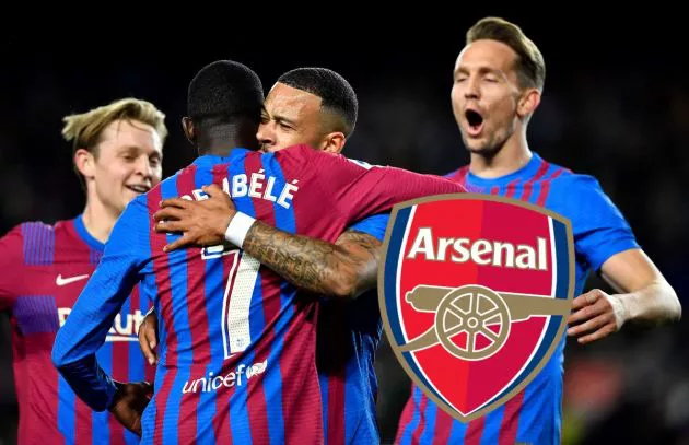 depay dembele de jong barcelona arsenal