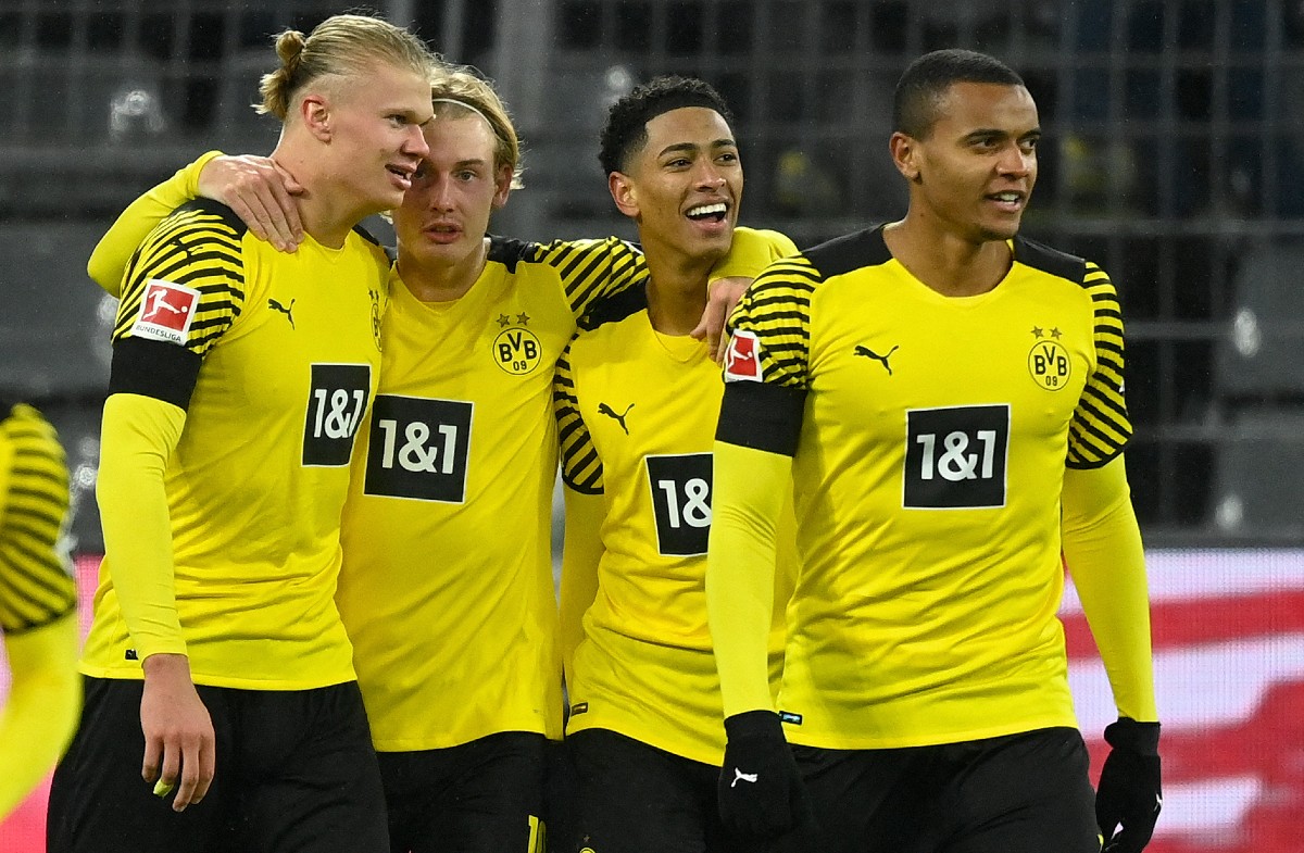 haaland bellingham akanji borussia dortmund